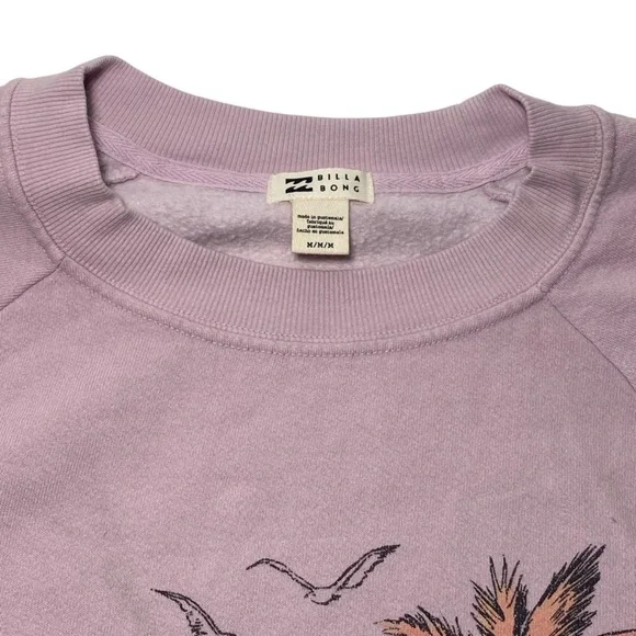 Billabong The Waves Crew Sweatshirt In Ameythst Smoke, NWOT - Picture 6 of 12